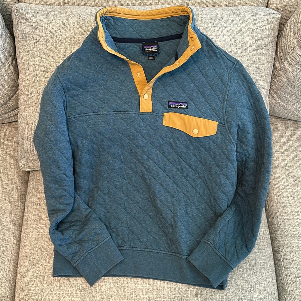 Patagonia Cotton Quilt Snap-T Fleece Pullover - Men's Small